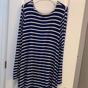 Long sleeve swing dress